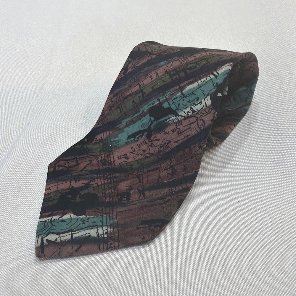 J Garcia Ties Abstract Artistic Neckties Silk, Polyester, 8 Colors 00148